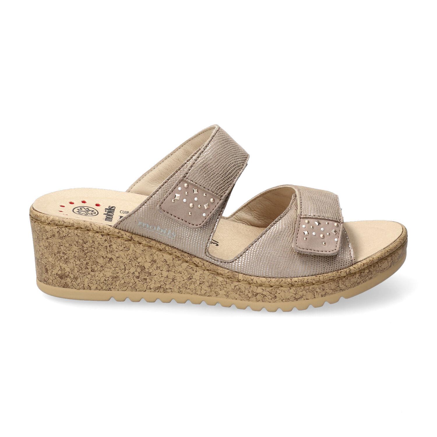 mules femme modèle Navina Taupe clair - Mephisto